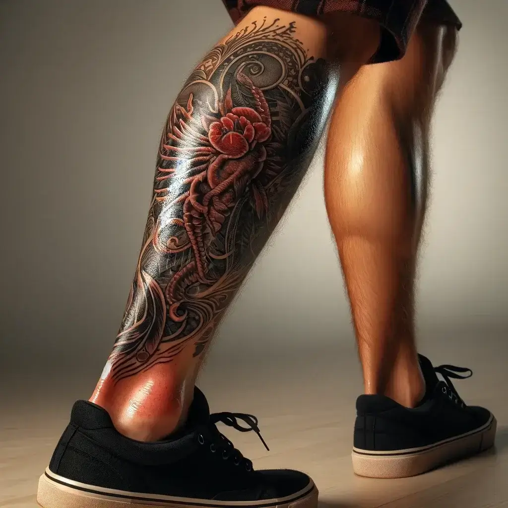 Calf Tattoo Hurts To Walk