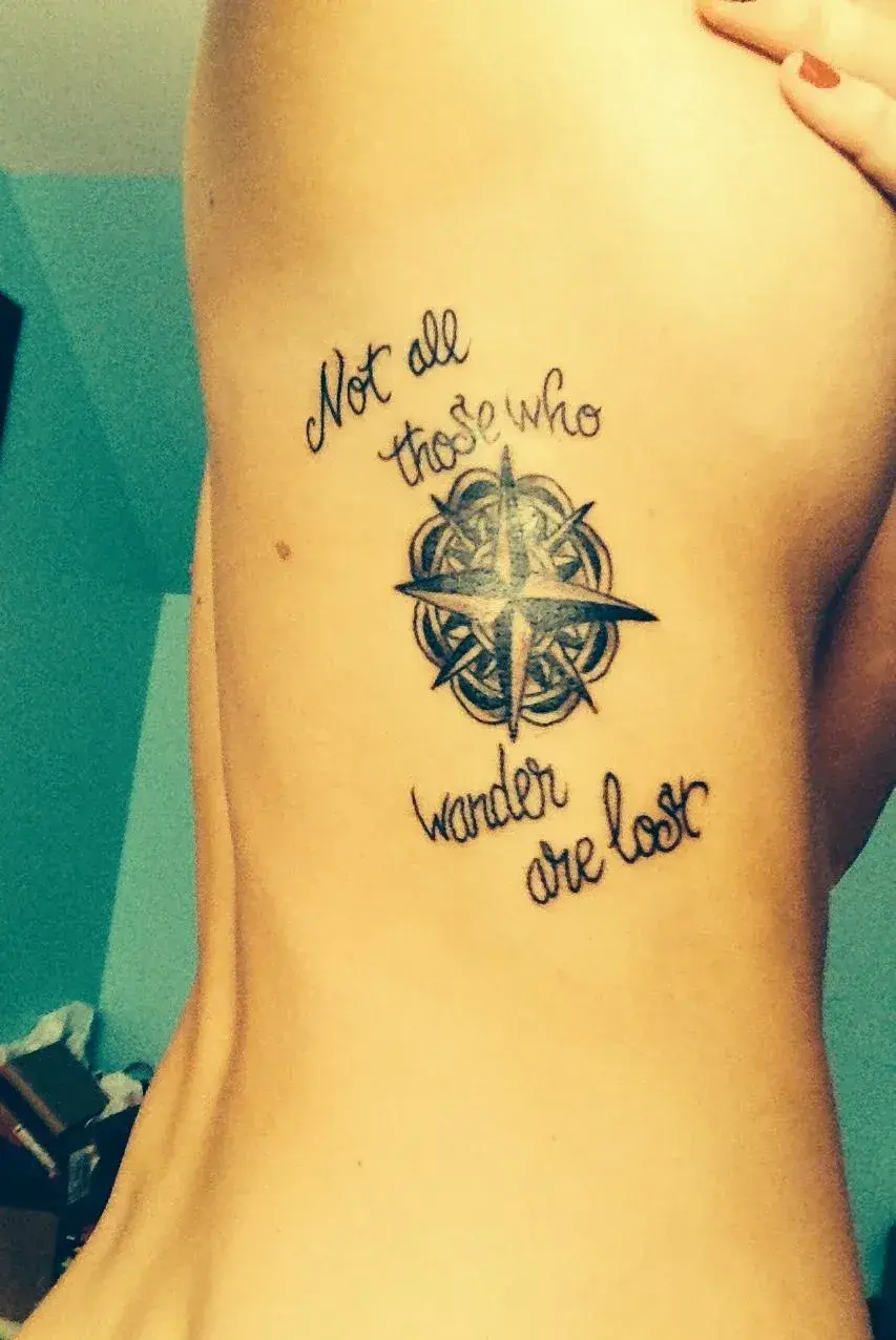 Not All Who Wander Are Lost Tattoo