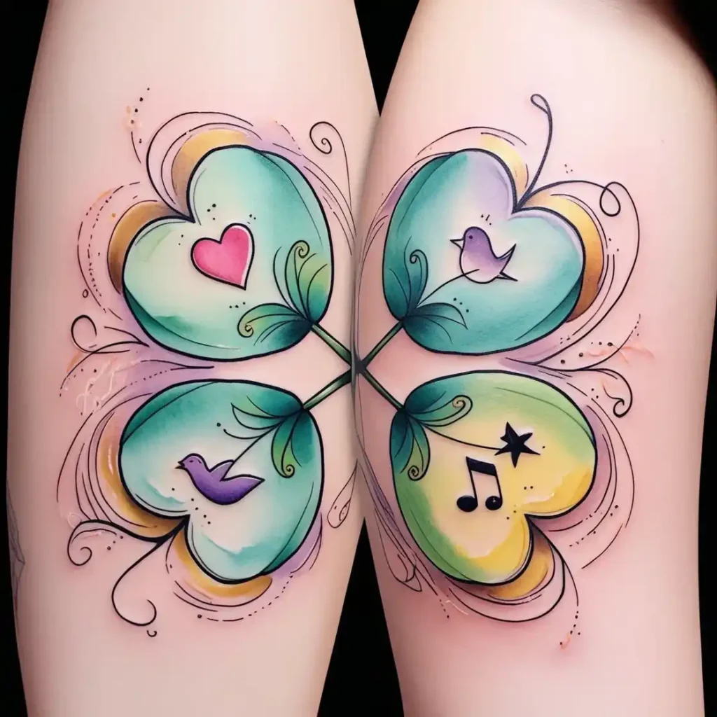 Clover Matching Family Tattoo