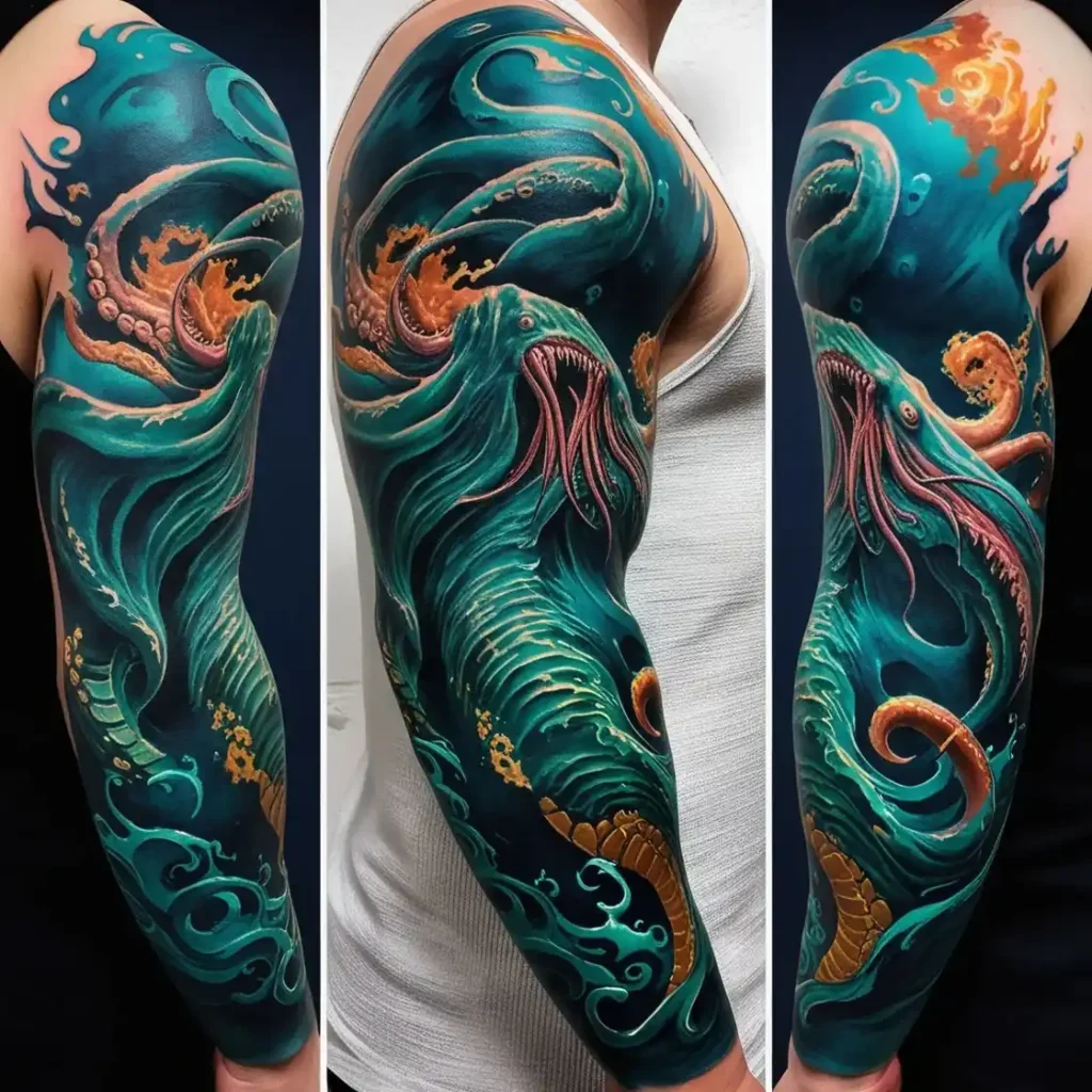 Kraken Ocean Tattoo