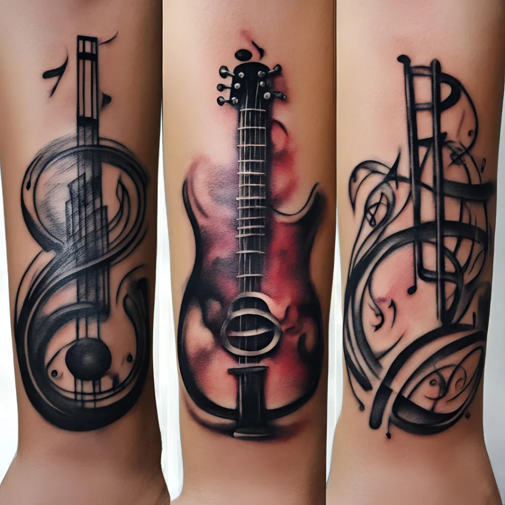 Musical Symbols Tattoo On wrist