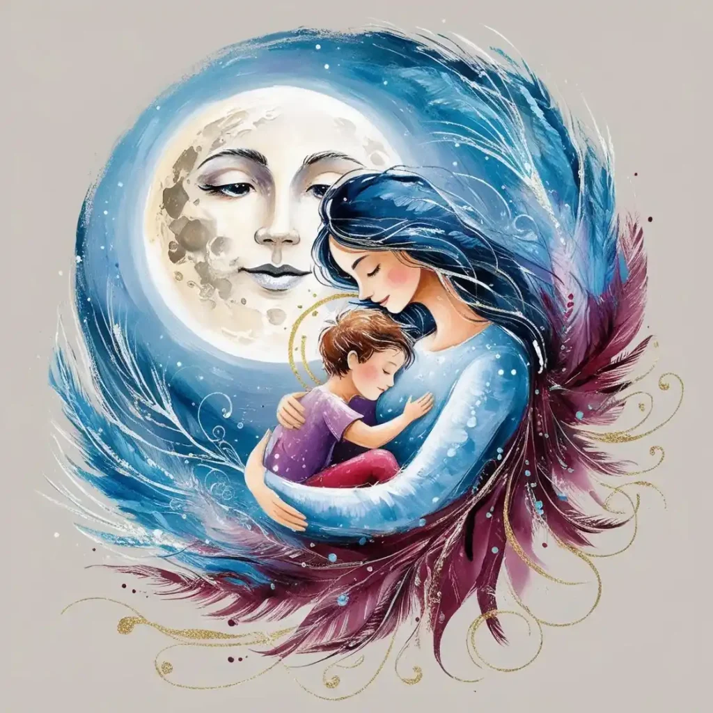 The Moon Family Motherhood Idea