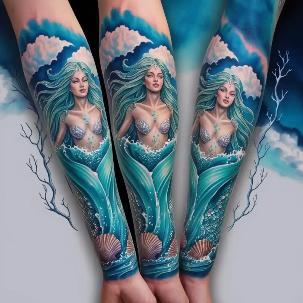 Ocean Goddess Ocean Tattoo