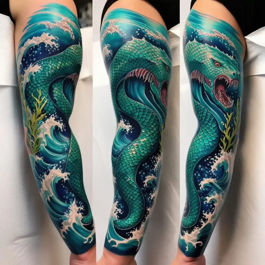 Sea Monster Ocean Tattoo