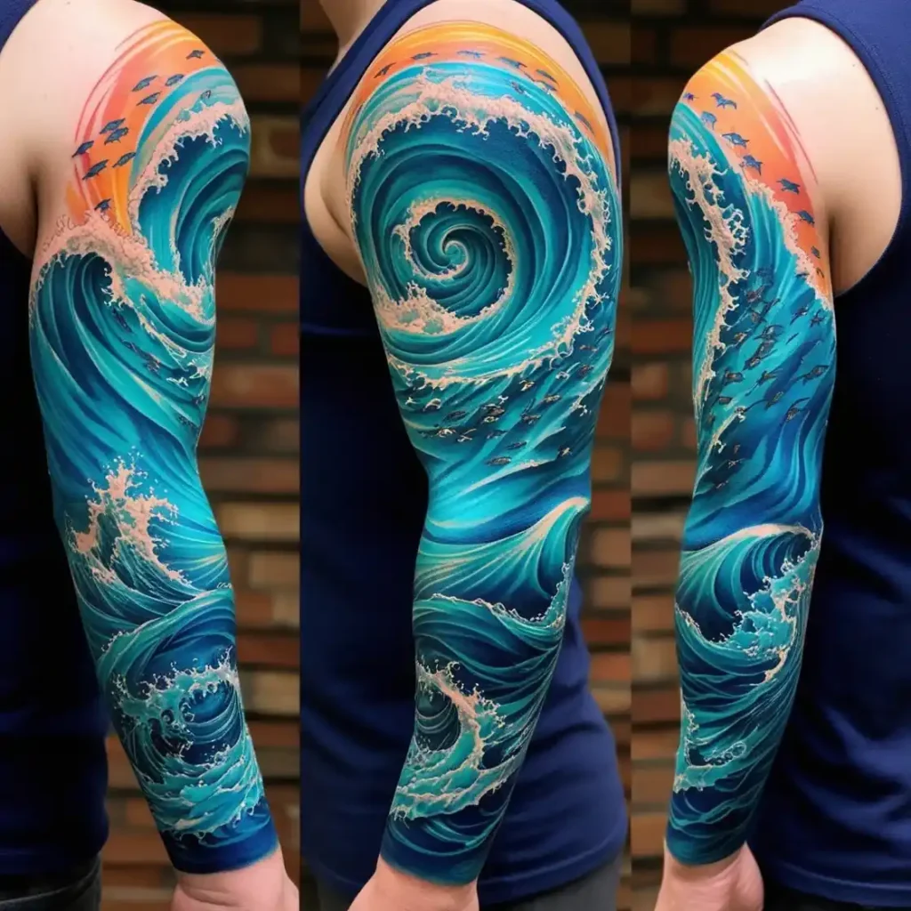 Whirlpool Ocean Tattoo