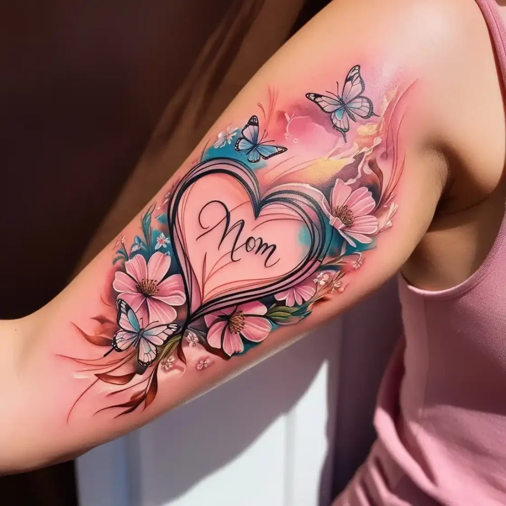 Mom Heart Tattoo