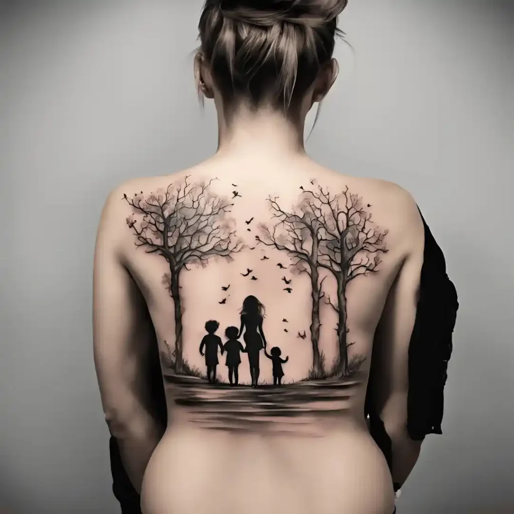 Three Kids Mother Inspired Tattoo