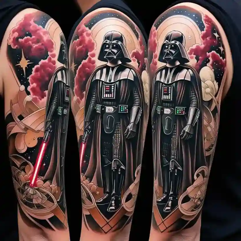 American Traditional Star Wars Tattoo