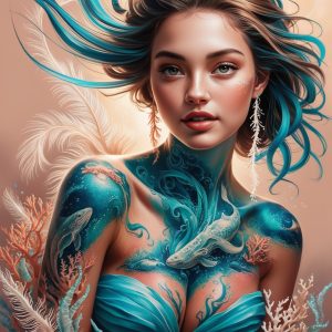 Portrait Ocean Tattoo