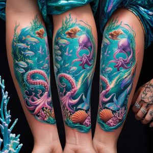 Sea Animals Ocean Tattoo