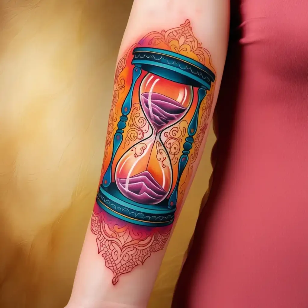 Hourglass Wisdom Tattoo