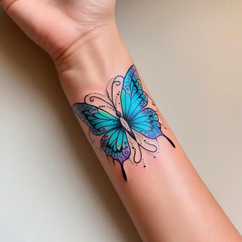 Butterfly Mandala Tattoo