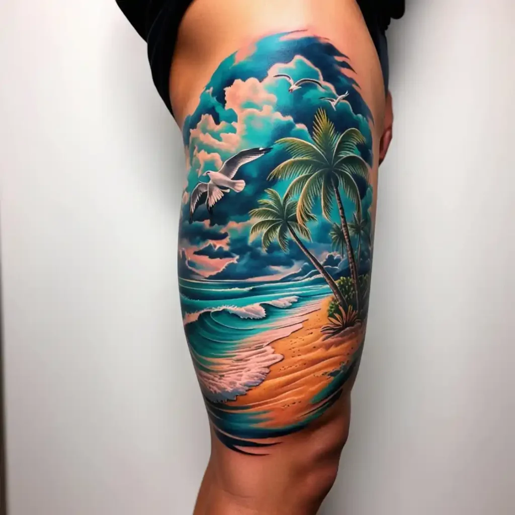 Tropical Storm Beach Tattoo