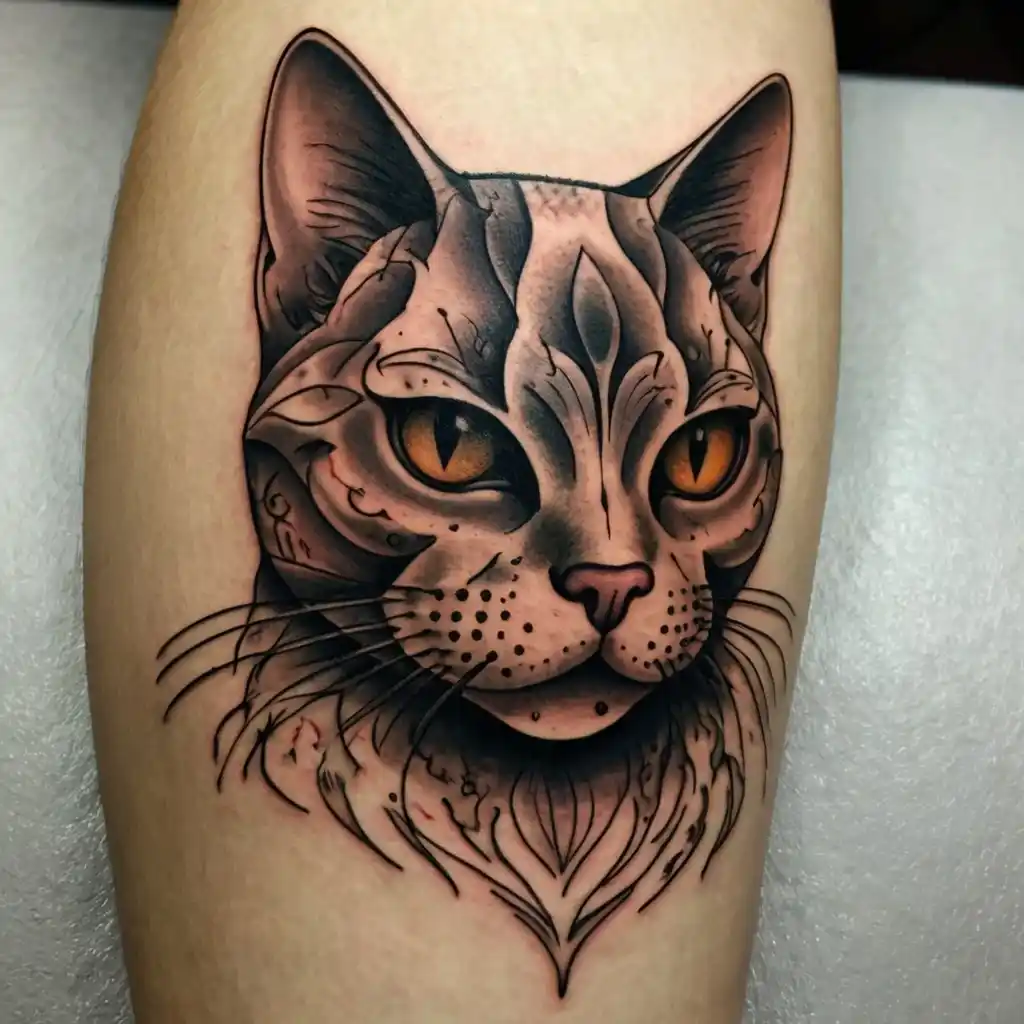 Sketchy Cat Tattoos