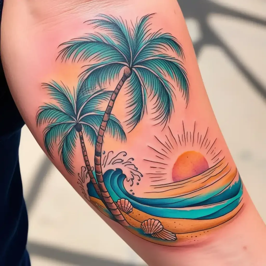 Coconut Beach Tattoo