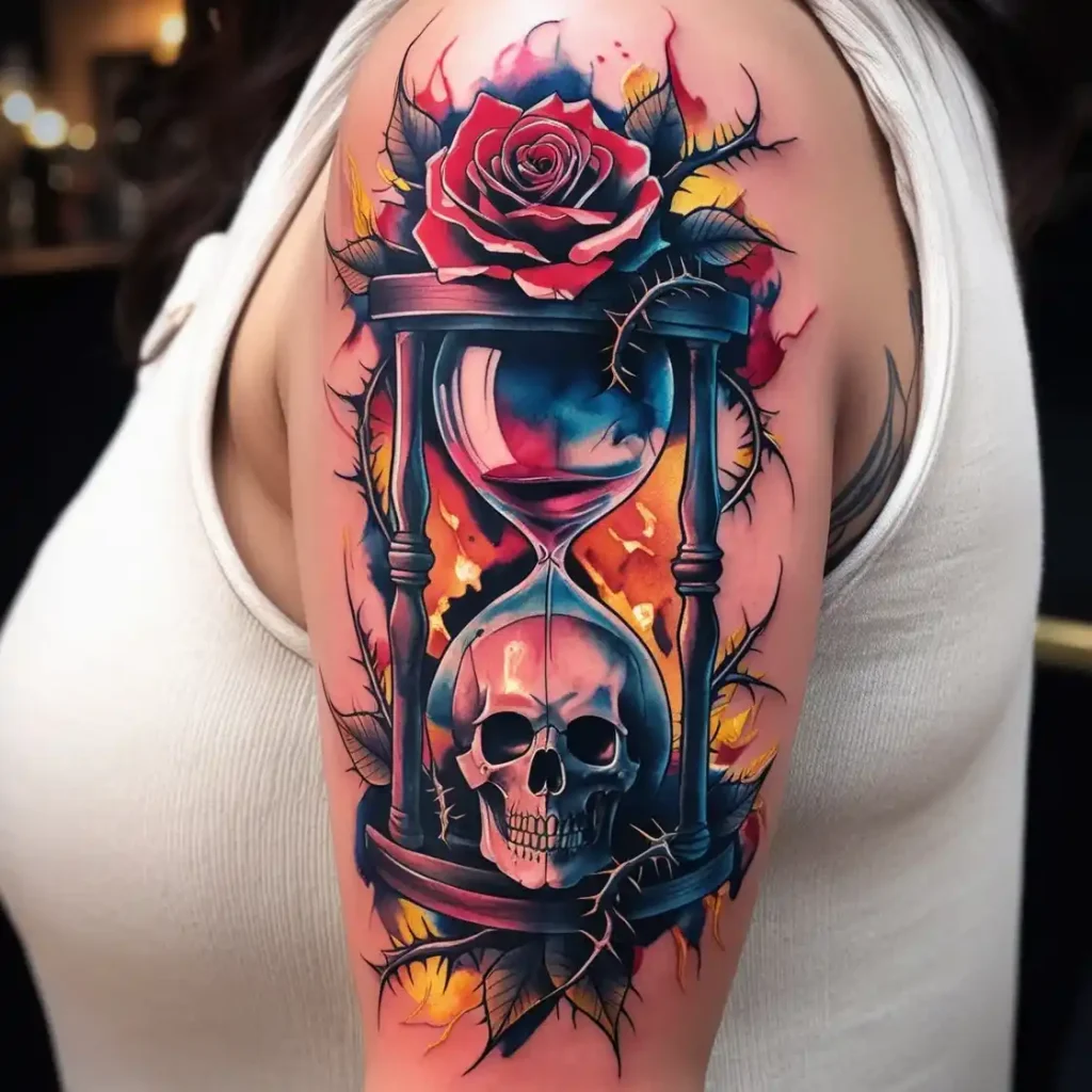 The Rose and Skull Tattoo