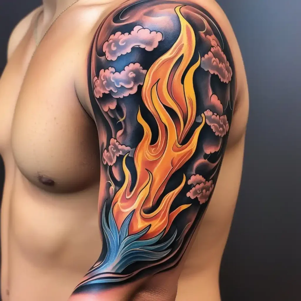 Holy Spirit Flame Tattoo