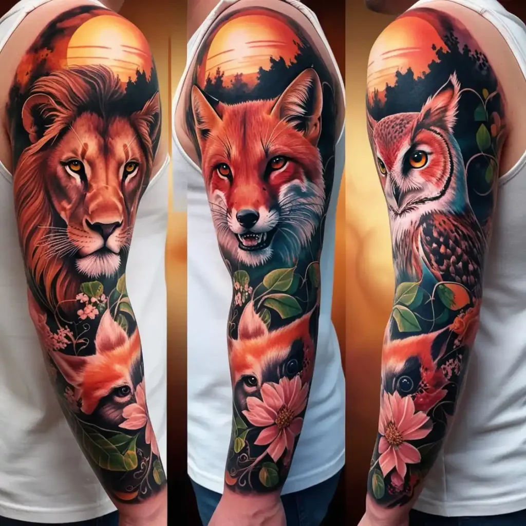 Animal Portraits Tattoo