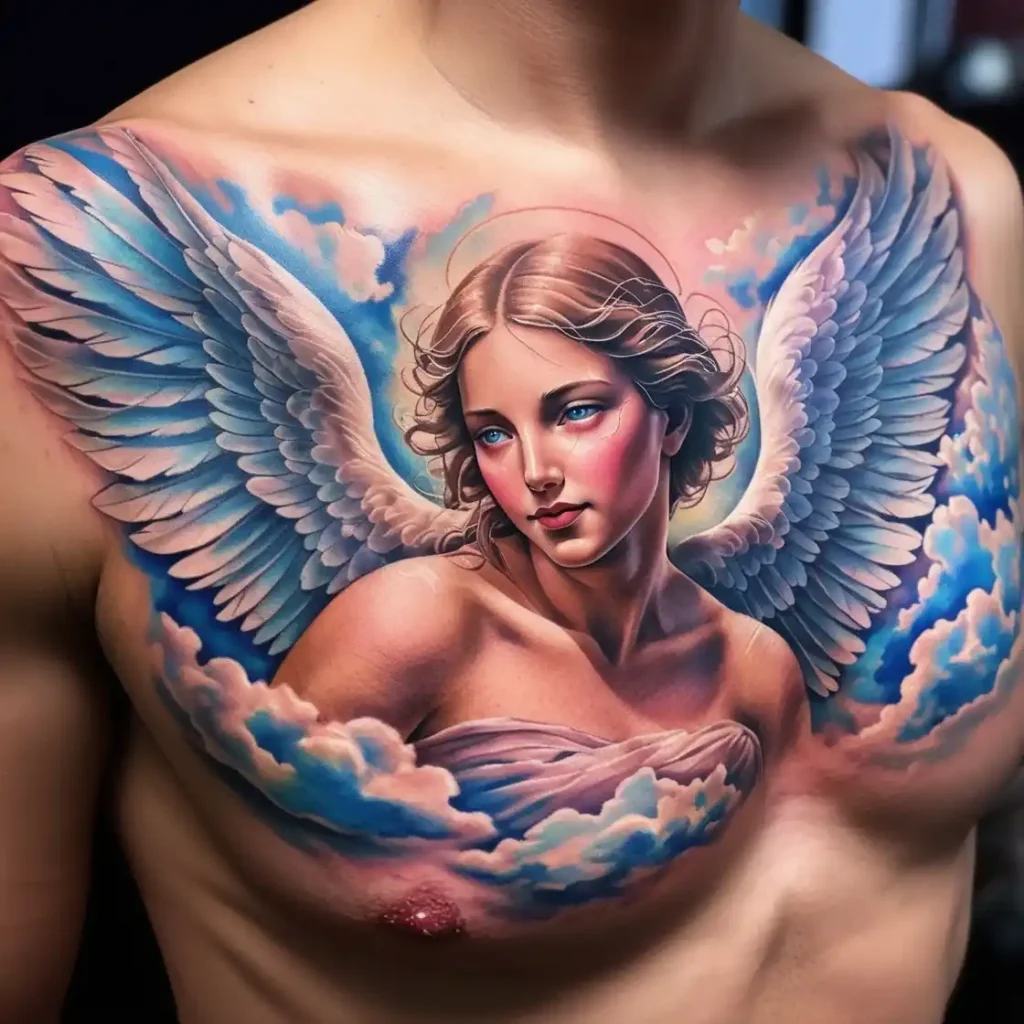 Angel Christmas Tattoo