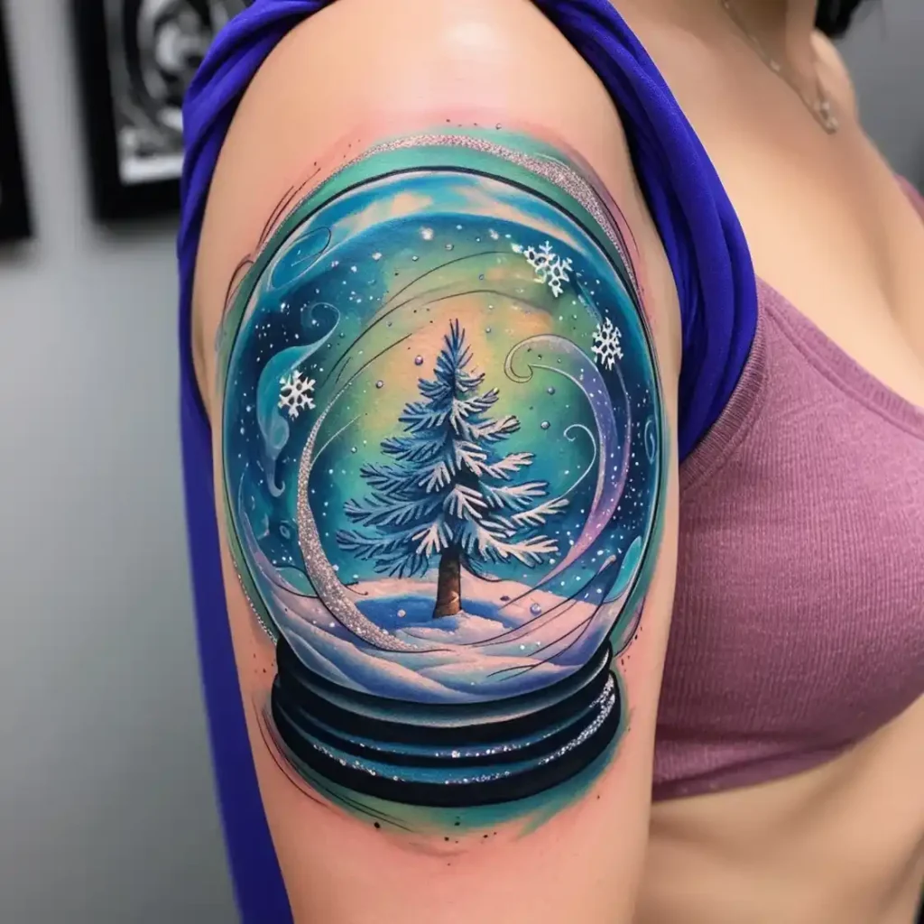 Snow Globe Tattoo