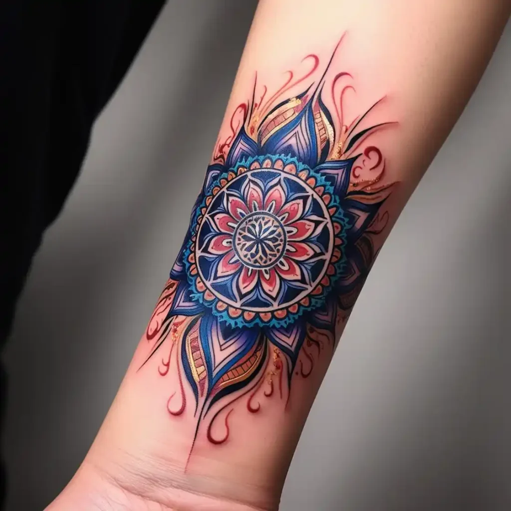 Wrist Tribal Mandala Tattoo