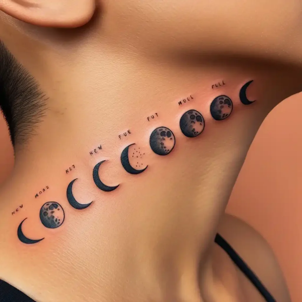 Moon Phases Tattoo