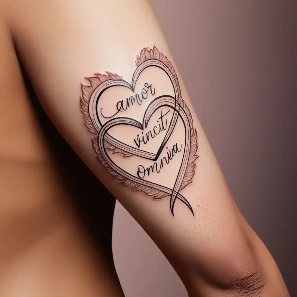 Interlocking Hearts Tattoo