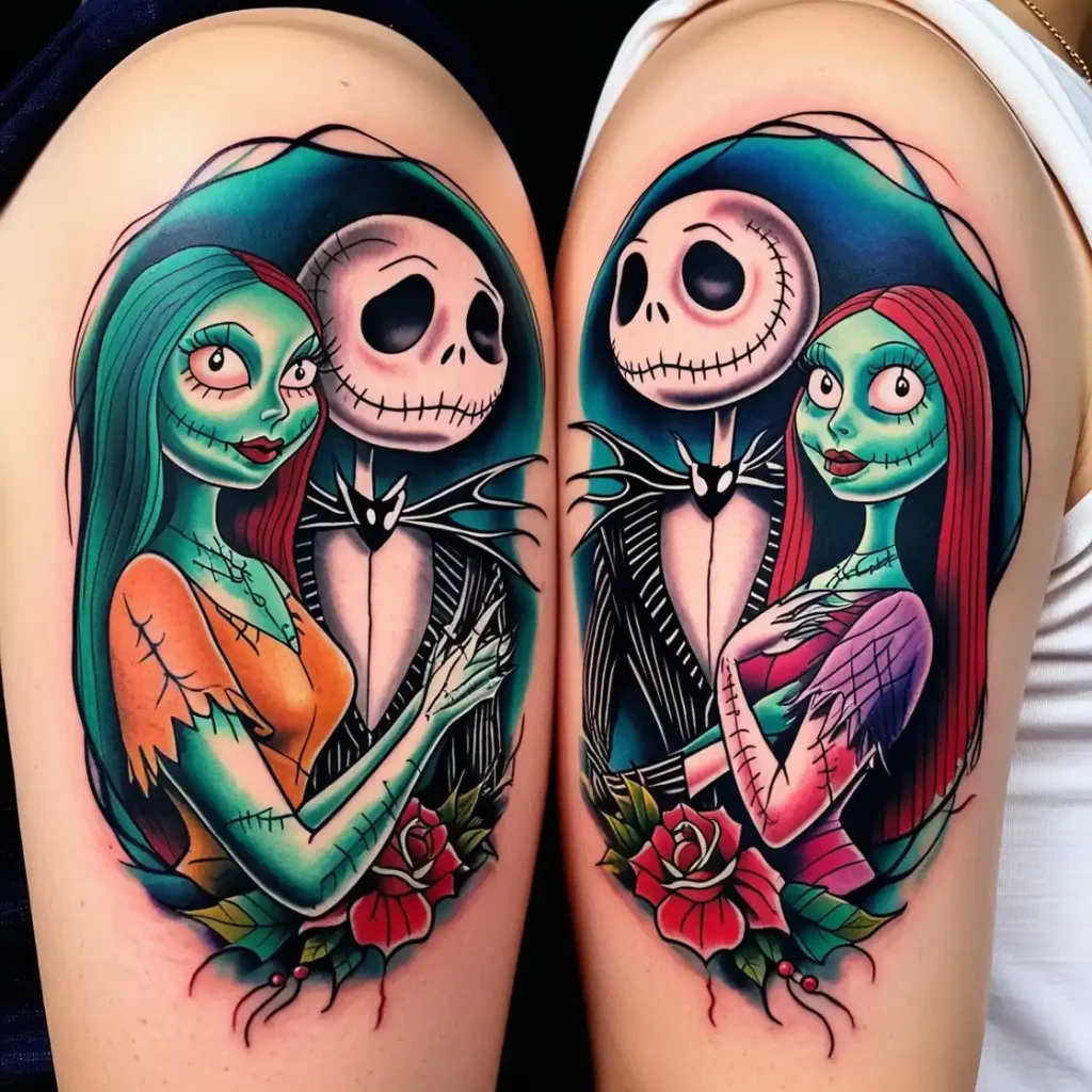 Jack And Sally Tattoos For Couples