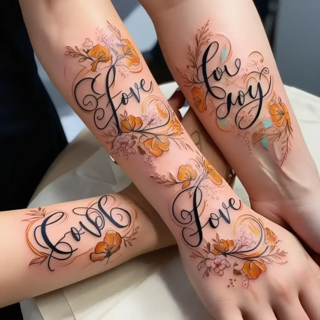 Couple Tattoo Designs On Hand