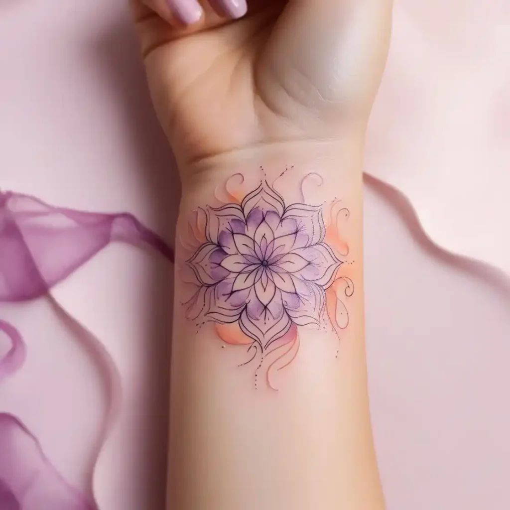 Wrist Elegant Mandala Tattoo