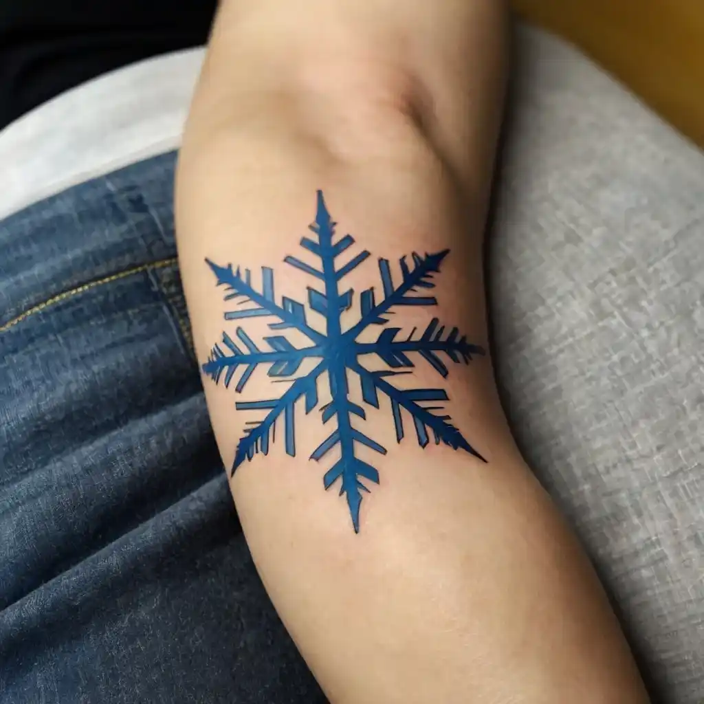 Snowflake Design Tattoo