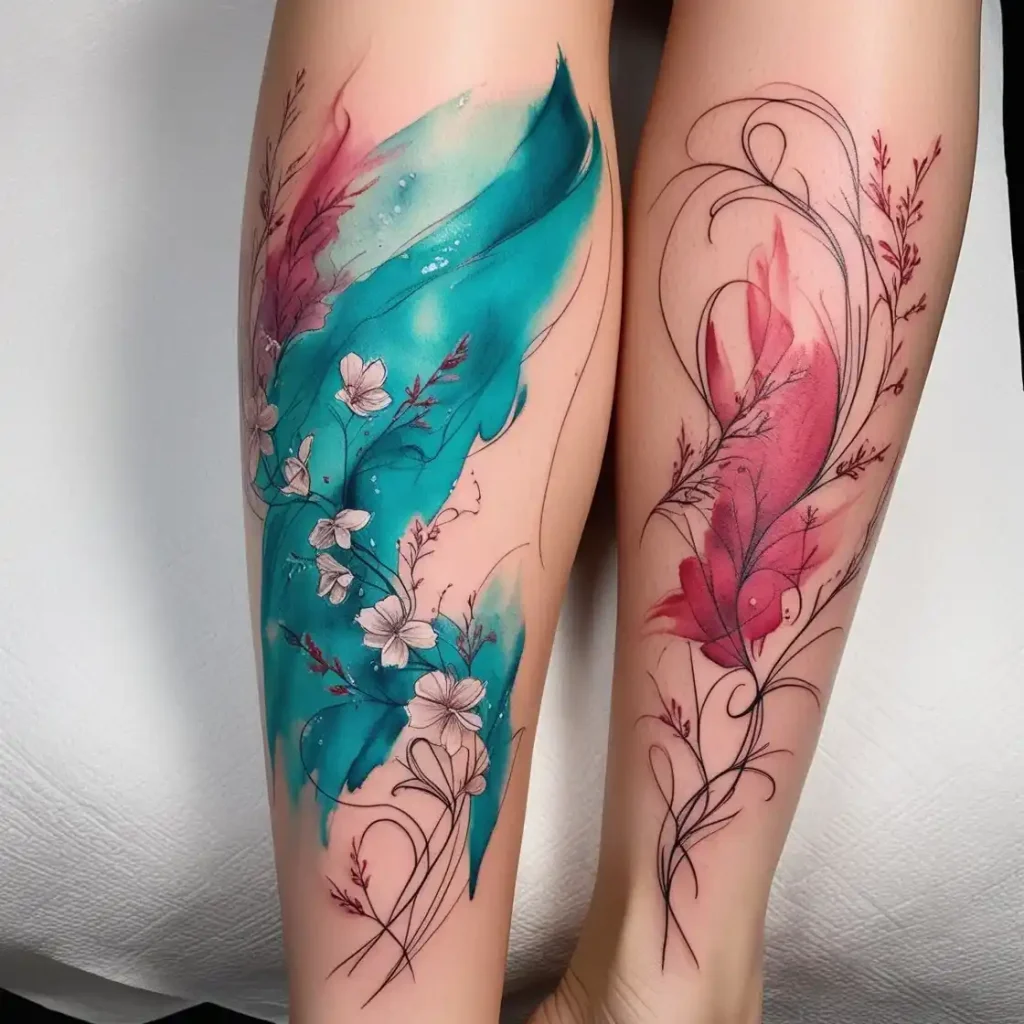 Watercolor Sketch Tattoos