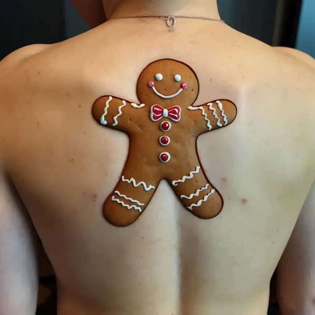 Gingerbread Man Tattoo