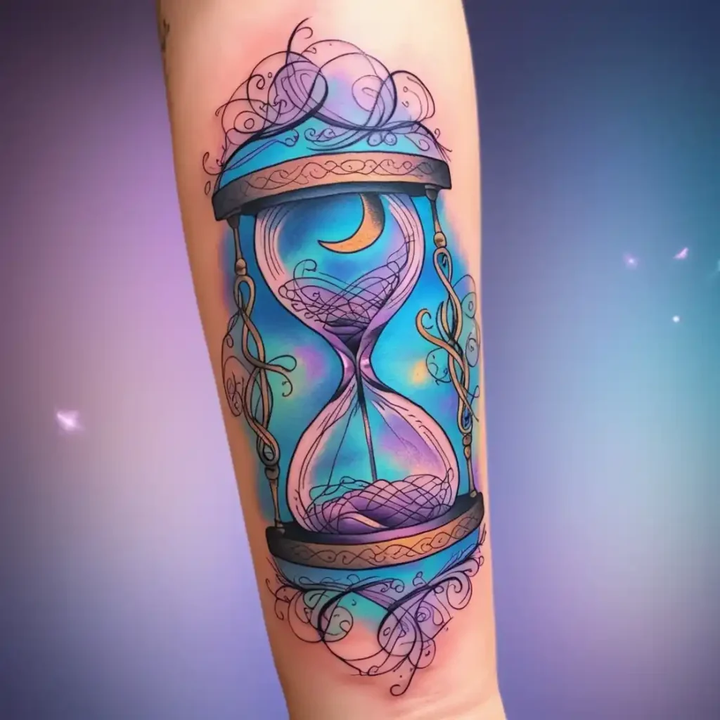 Hourglass Echo Tattoo