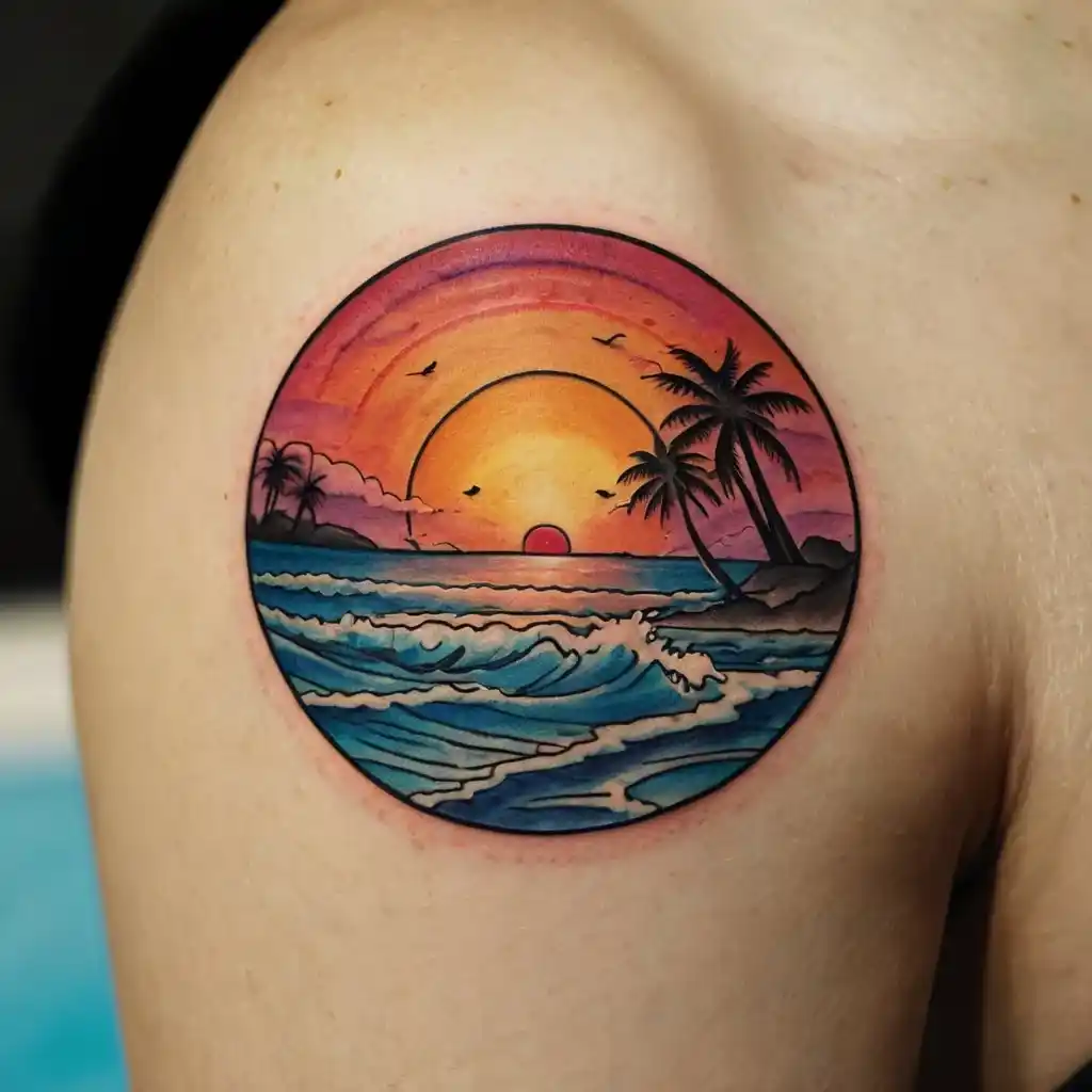 Sunset Beach Tattoo