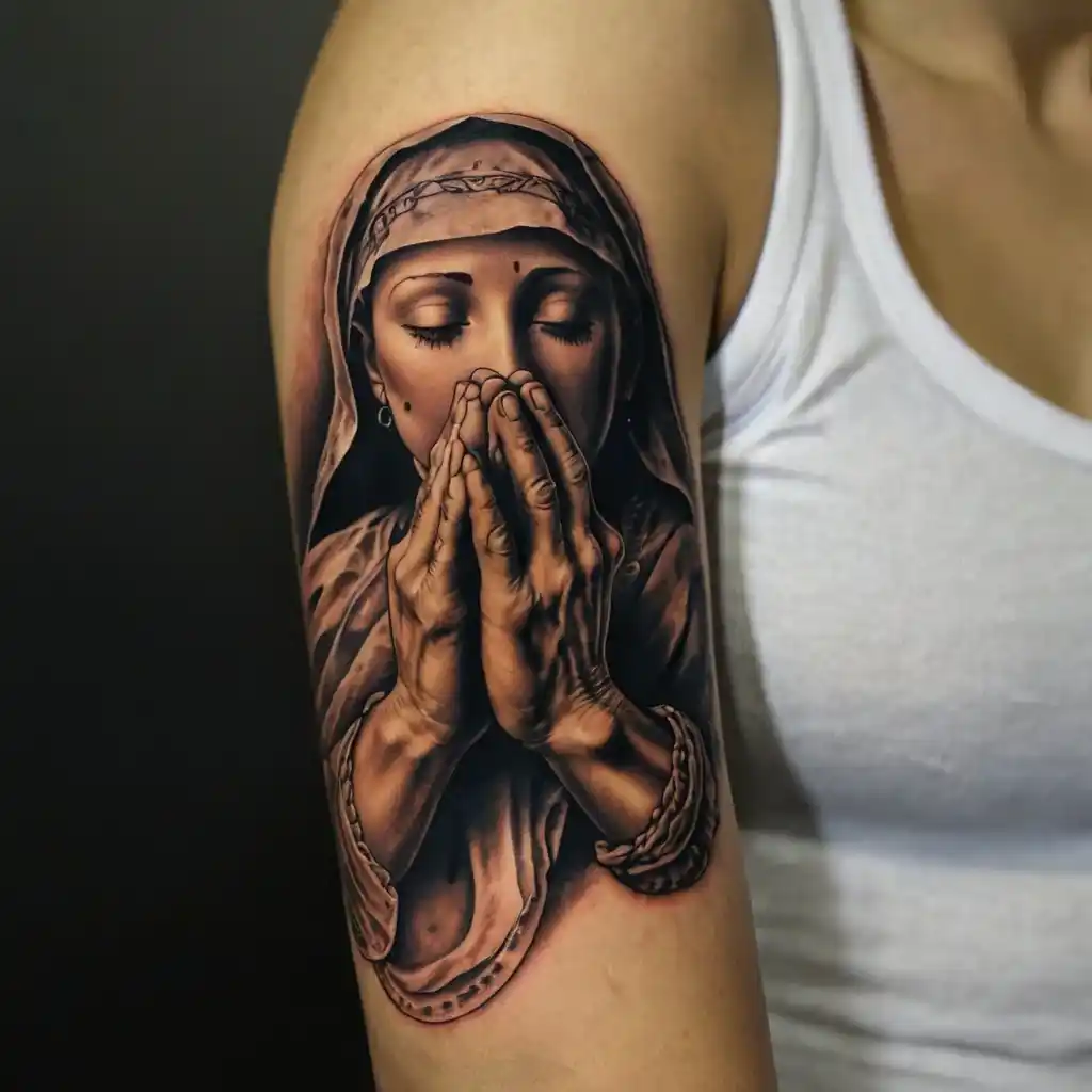 Praying Hands Tattoo