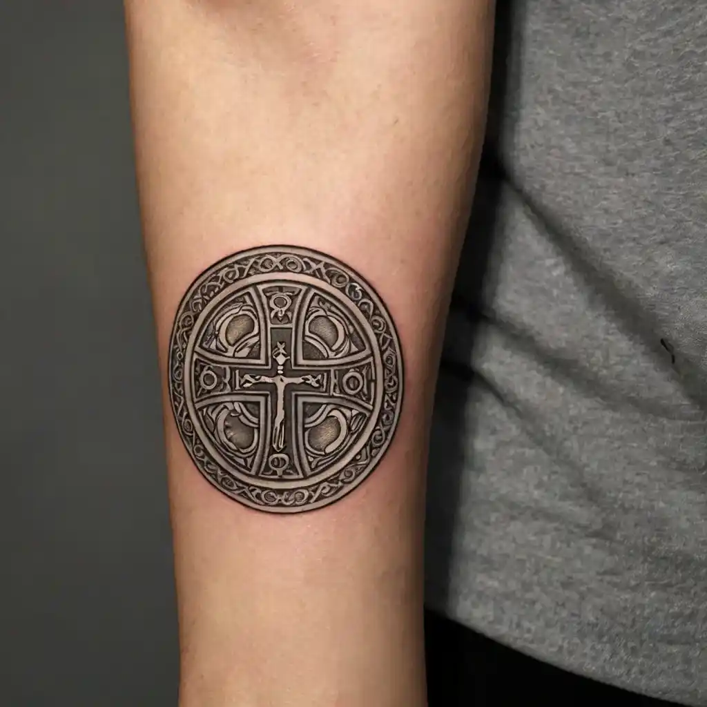 Saint Benedict Medal Tattoo