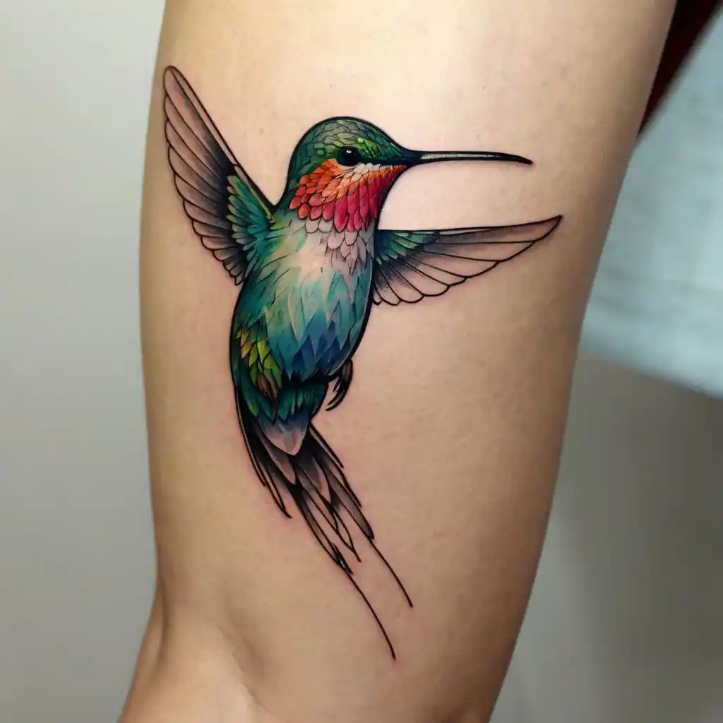 Sketchy Hummingbird Tattoos