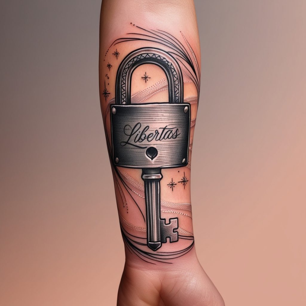 Lock and Key Tattoo