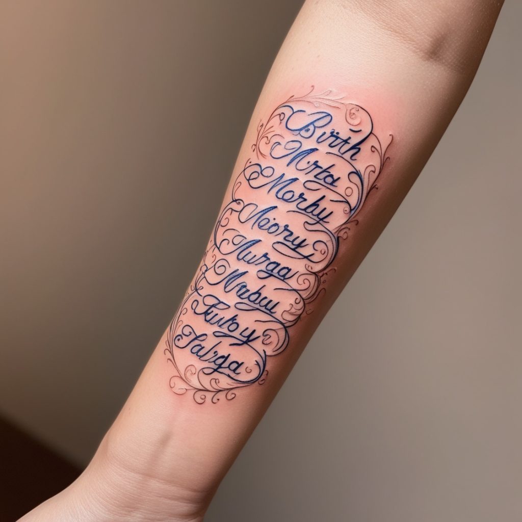 Birth Dates Tattoo