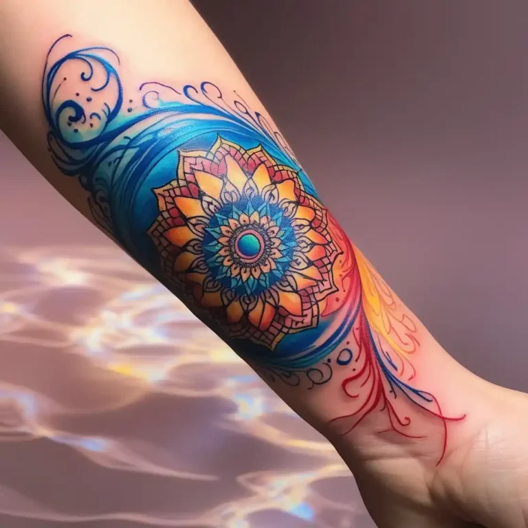 Mandala Wrist Tattoo