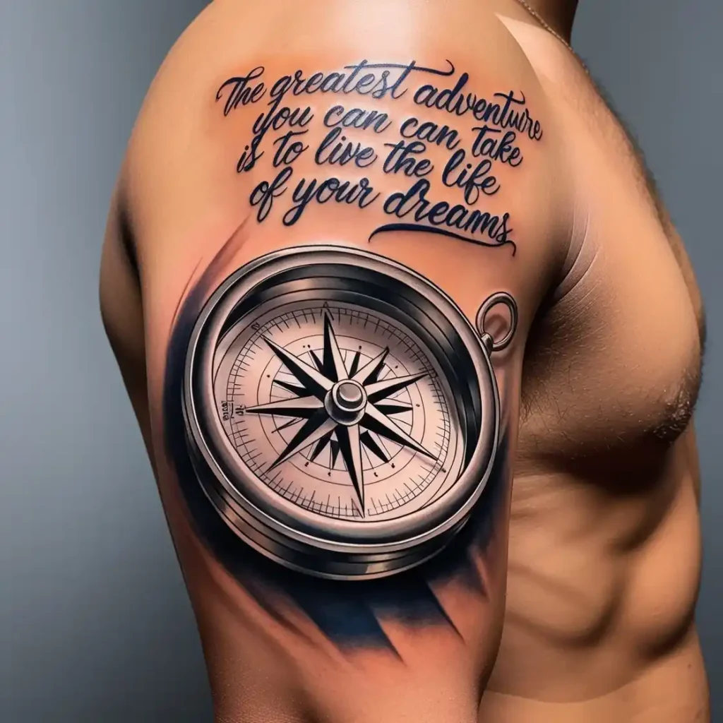 Compass with a Quote