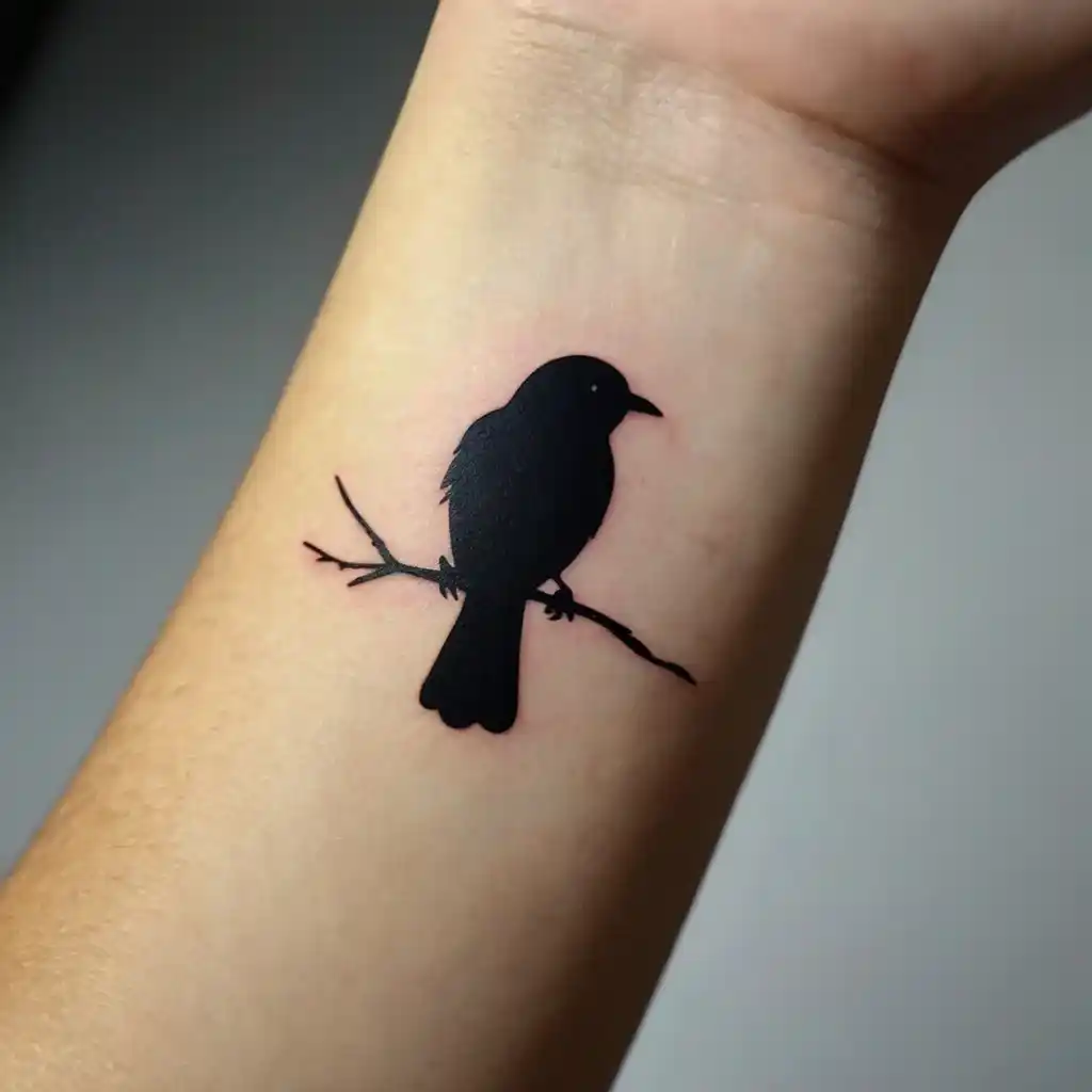 Petite Bird Silhouette