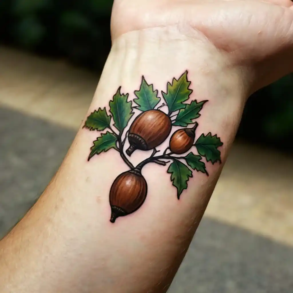 Acorns and Oak Tree