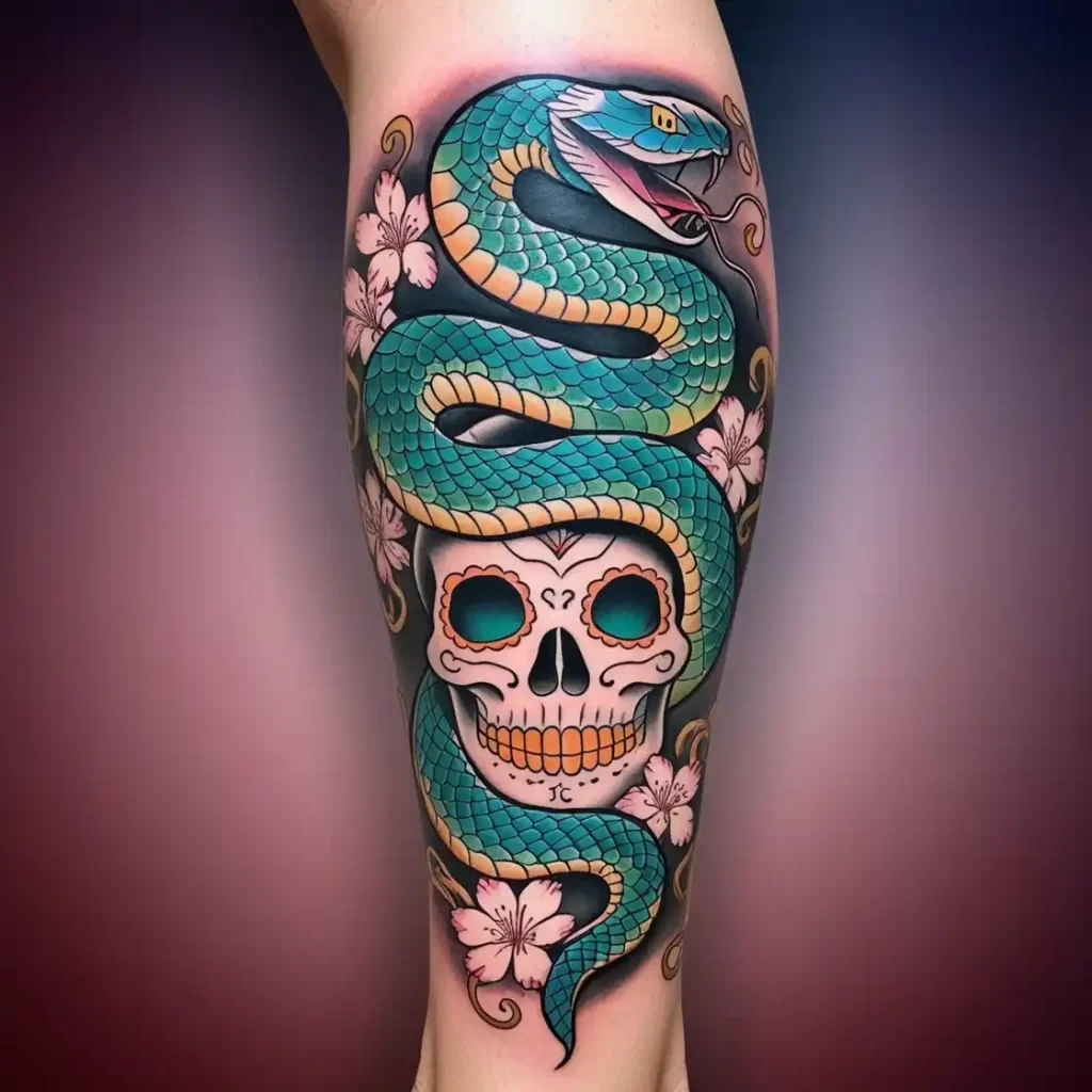 Snake and Skull