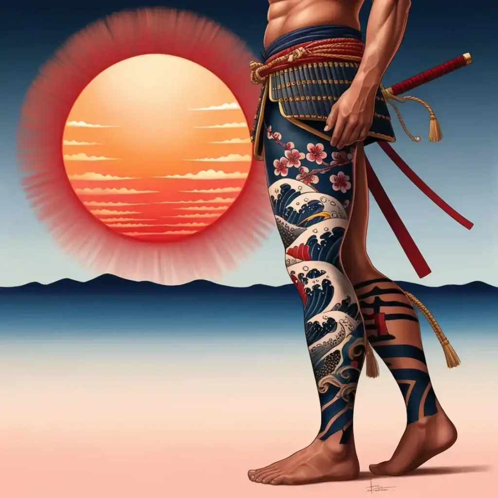 Rising Sun with Samurai