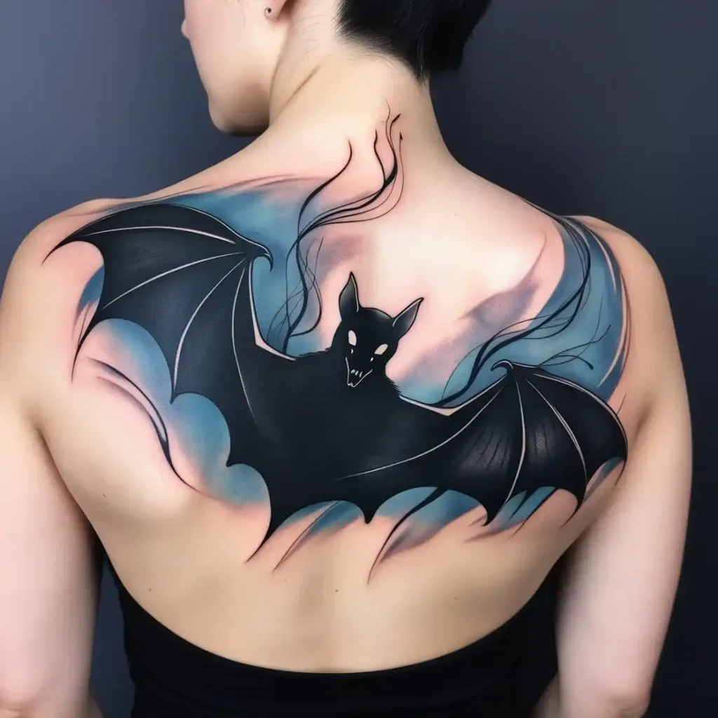 Bat Silhouette Tattoo