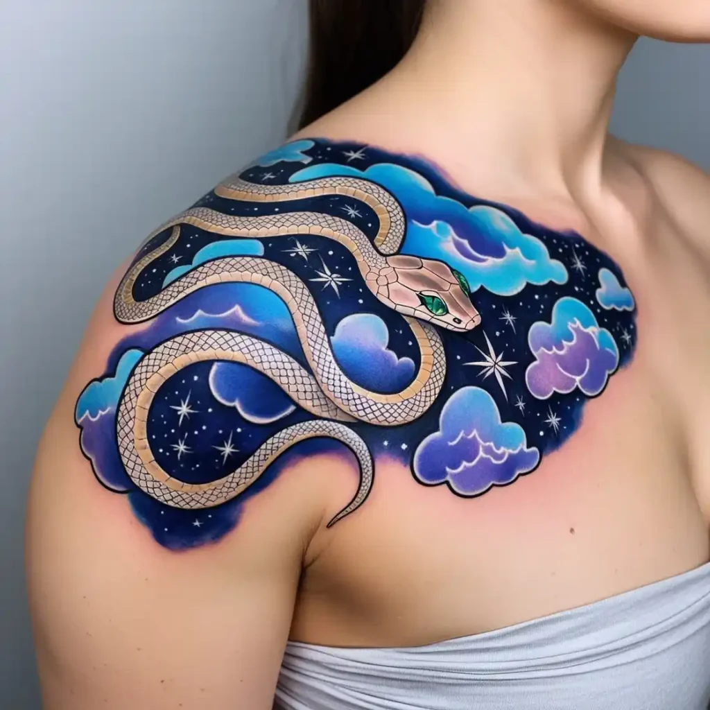 Snake and Starry Night