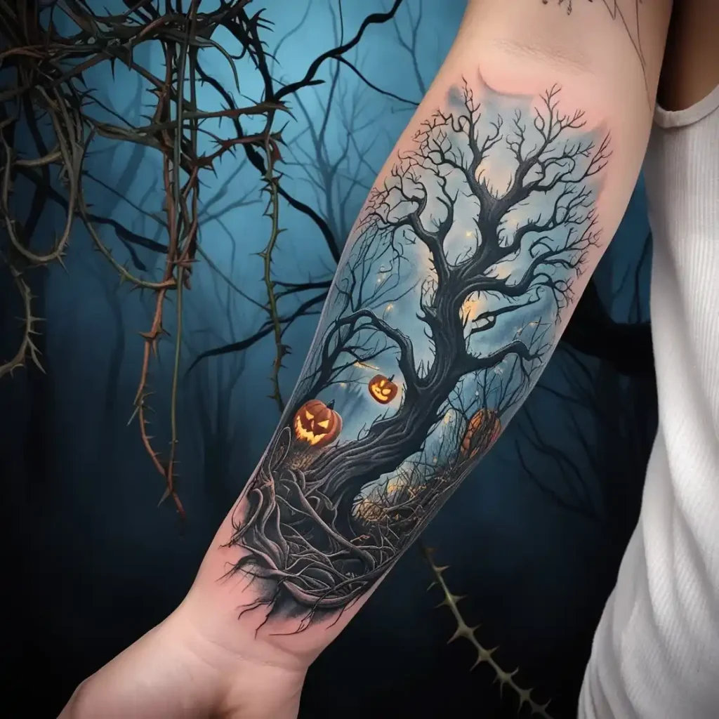 Eerie Forest Tattoo