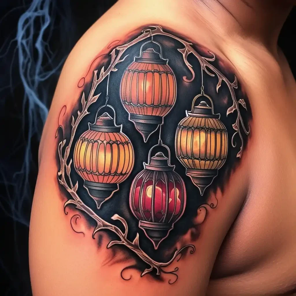 Hanging Lanterns Tattoo